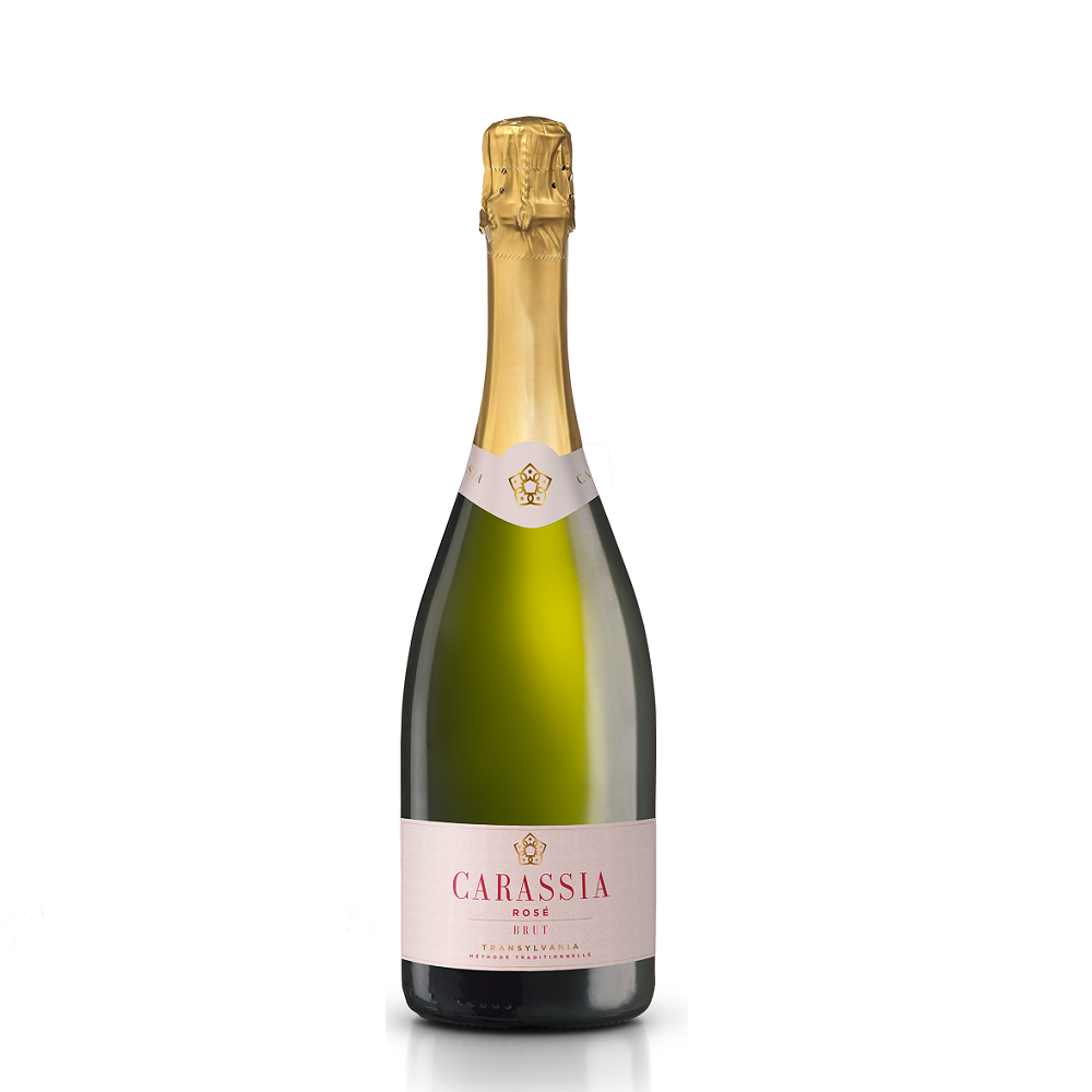 Crama Carastelec - Spumant Carassia Rose Brut - 0.75L, Alc: 12%