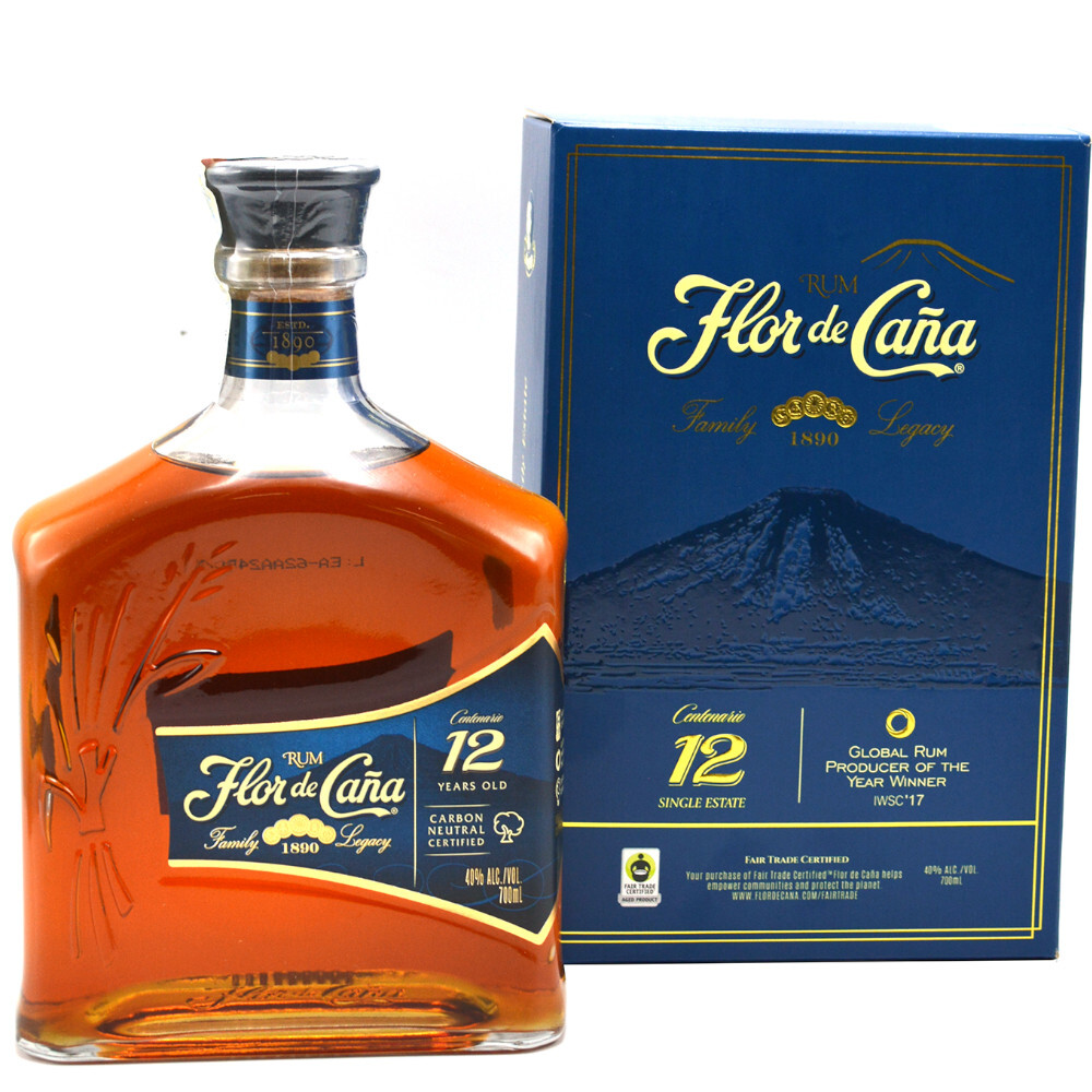 Flor de Cana - Rom Centenario 12 yo - 0.7L, Alc: 40%
