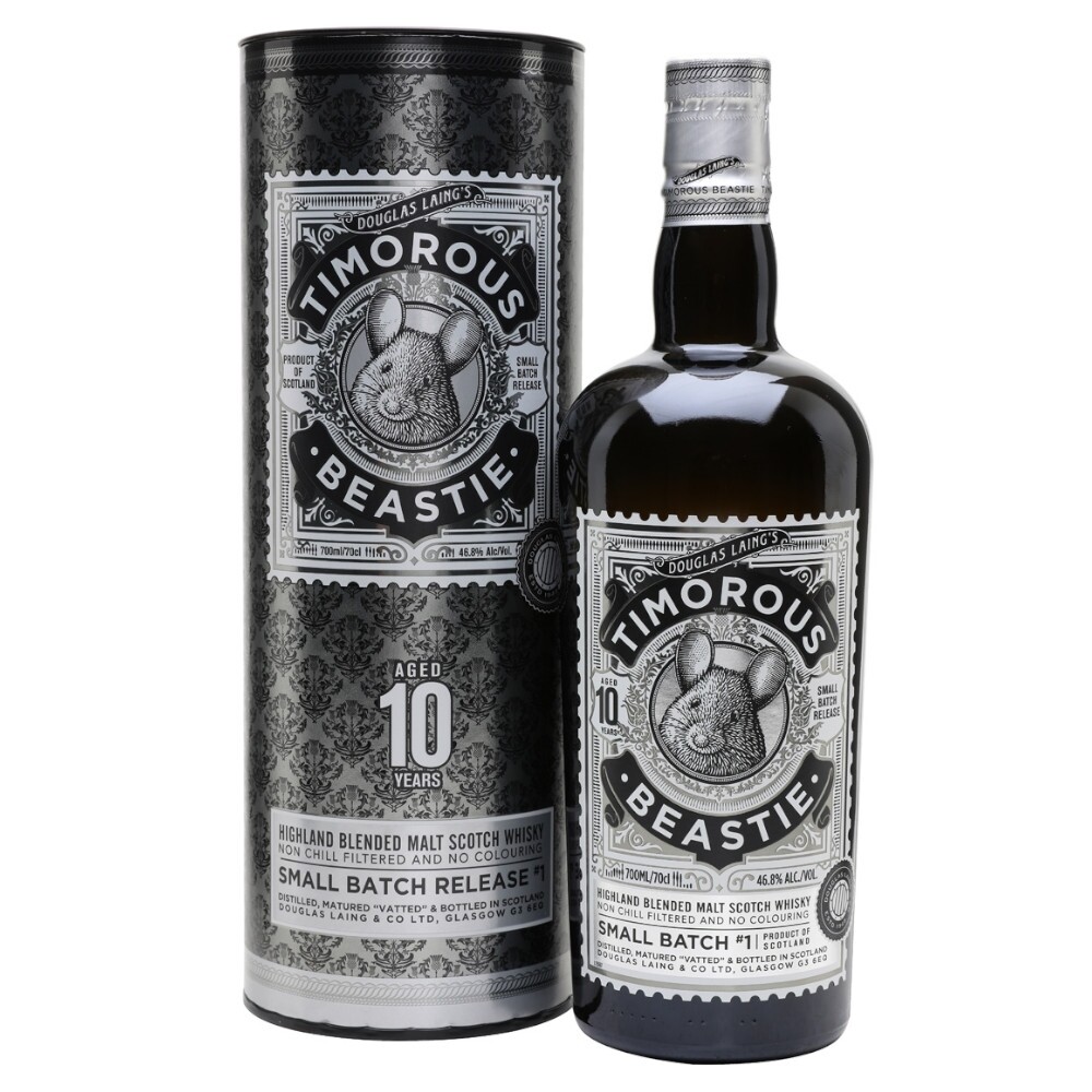 Douglas Laing - Timorous Beastie Scotch Blended Malt Whisky 10 yo GB - 0.7L, Alc: 46.8%