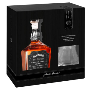 Jack Daniel's Single Barrel - Tennessee Whiskey + 1 pahar - 0.7L, Alc: 45%