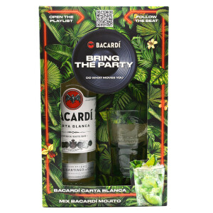 Bacardi - Rom Carta Blanca + 1 pahar - 0.7L, Alc: 37.5%