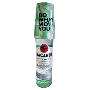 Bacardi - Rom Carta Blanca + 1 pahar on top - 0.7L, Alc: 37.5%