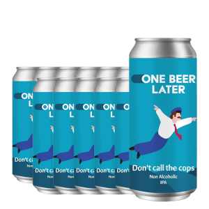 One Beer Later - IPA Don't call the cops Fara Alcool - 12 buc. x 0.44L - doza