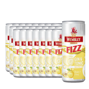 Wembley - Fizz Gin & Tonic Quince - 24 buc. x 0.25L, Alc: 4.9% - doza