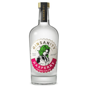 Ginsanity - Premium Dry Gin Raspberry - 0.5L, Alc: 42.5%