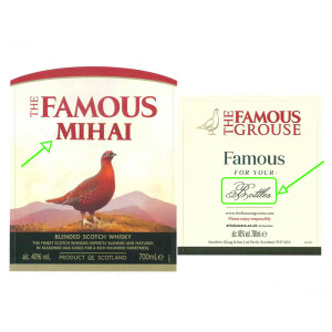 The Famous Grouse - Scotch Blended Whisky eticheta personalizabila - 0.7L, Alc: 40%
