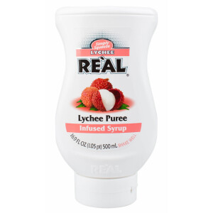 Real - Lychee Puree Infused Syrup - 0.5L