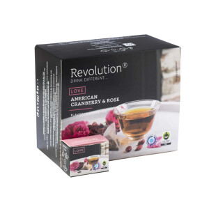 Revolution - Hot Tea - American Cranberry & Rose - 30 pl.