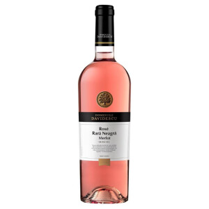 Domeniile Davidescu - Rose Rara Neagra & Merlot 2025 - 0.75L, Alc: 12%
