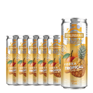 Stalinskaya - RTD  Music Vodka Tropical 6 buc. x 0.33L, Alc: 4% - doza