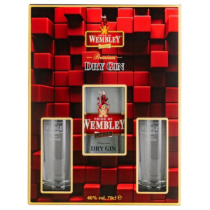 Wembley - London Dry Gin + 2 pahare - 0.7L, Alc: 40%