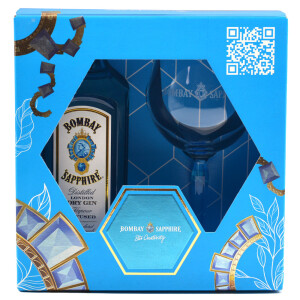 Bombay Sapphire - London Dry Gin + 1 pahar - 0.7L, Alc: 40%
