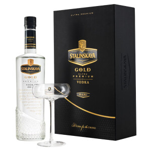Stalinskaya - Vodka Gold + 1 pahar - 1L, Alc: 40%