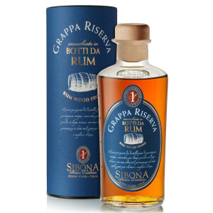 Sibona - Grappa Riserva In Botti da Rum - 0.5L, Alc: 44%