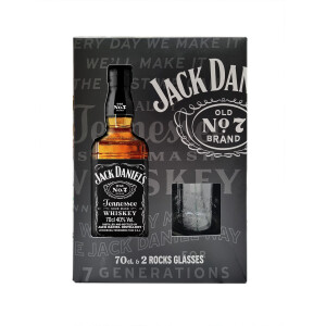 Jack Daniel's - Tennessee Whiskey + 2 pahare GB - 0.7L, Alc: 40%