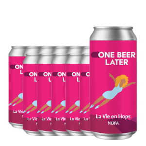 One Beer Later - NEIPA La Vie en Hops - 12 buc. x 0.44L, Alc: 7% - doza
