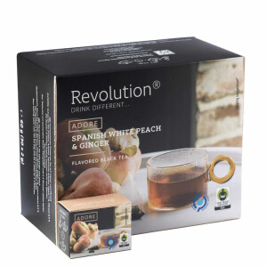 Revolution - Hot Tea - Spanish White Peach & Ginger black - 30 pl.