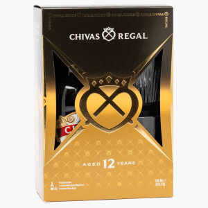 Chivas Regal - Scotch Blended Whisky 12 yo + 2 pahare - 0.7L, Alc: 40%
