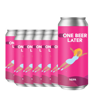 One Beer Later - NEIPA Lab No. 1 New England - 12 buc. x 0.44L, Alc: 7% - doza