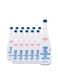 Evian - Apa minerala (plata) Pharrell Williams Limited Edition - 12 buc. x 0.75L - sticla