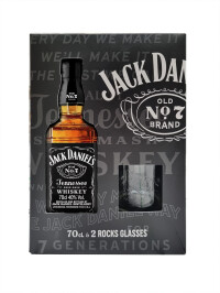 Jack Daniel's - Tennessee Whiskey + 2 pahare GB - 0.7L, Alc: 40%