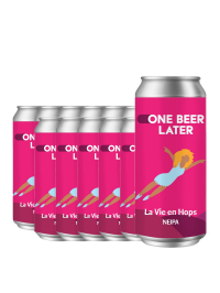 One Beer Later - NEIPA La Vie en Hops - 12 buc. x 0.44L, Alc: 7% - doza