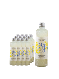 Masti H2O - Lemonade & Ginger apa carbogazoasa - 12 buc. x 0.33L - sticla