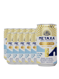 Metaxa - Ginger & Lime RTD Greek Cocktails - 12 buc. x 0.25L, Alc: 5% - doza