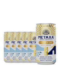 Metaxa - Ginger & Lime RTD Greek Cocktails - 6 buc. x 0.25L, Alc: 5% - doza