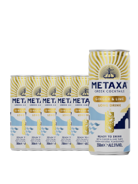 Metaxa - RTD Greek Cocktails Ginger & Lime - 6 buc. x 0.25L, Alc: 5% - doza