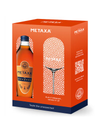 Metaxa - Brandy 7 stele + 1 pahar - 0.7L, Alc: 40%