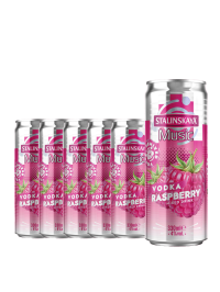 Stalinskaya - RTD  Music Vodka Raspberry 6 buc. x 0.33L, Alc: 4% - doza
