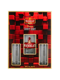 Wembley - London Dry Gin + 2 pahare - 0.7L, Alc: 40%